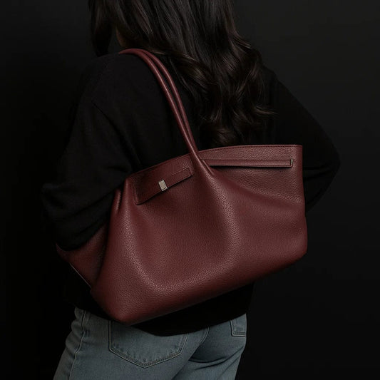 Burgundy Tote Hand Bag