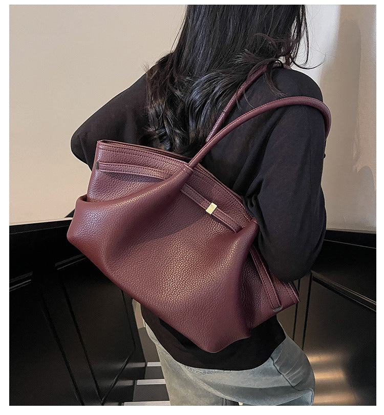 Burgundy Tote Hand Bag